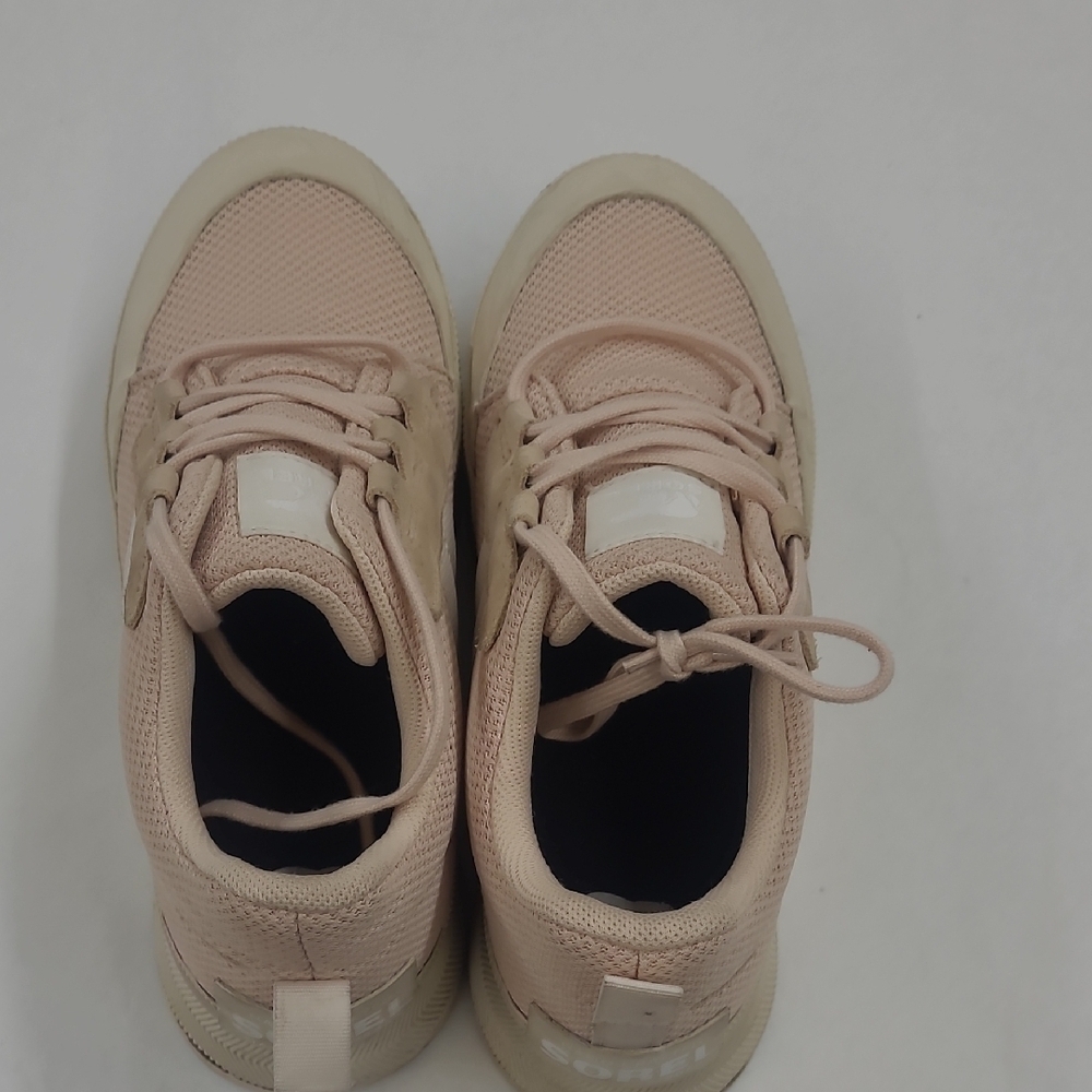 Sorel Women's Pink/Tan Sneakers Size 9.5 - Picture 7 of 9